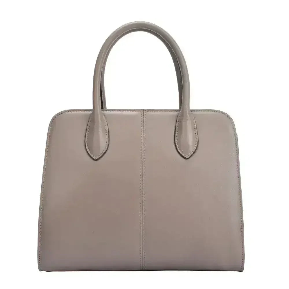 Sac à main de luxe en cuir lisse pour femme Maria Carla