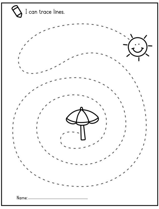 “I Can Trace!” – Fun & Easy Line Tracing Workbook for Toddlers (17 Pages) – Instant Download PDF