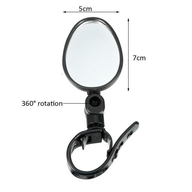 2 Pcs Rétroviseur de Vélo Universel pour Guidon Rétroviseur Arrière Rotatif à 360 Degrés pour Vélo Accessoires de Cyclisme Grand Angle Convexe Réglable et Rotatif pour Guidons de VTT, de Vélo Tout-Terrain et de Pignon Fixe