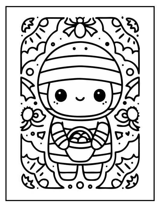 Livre de coloriage d'Halloween audacieux et facile pour les enfants – 95 pages | PDF téléchargeable instantanément