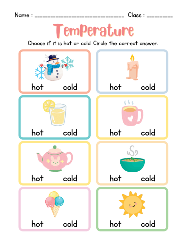Fiches d'exercices météo imprimables pour enfants – Téléchargement instantané PDF de 14 pages