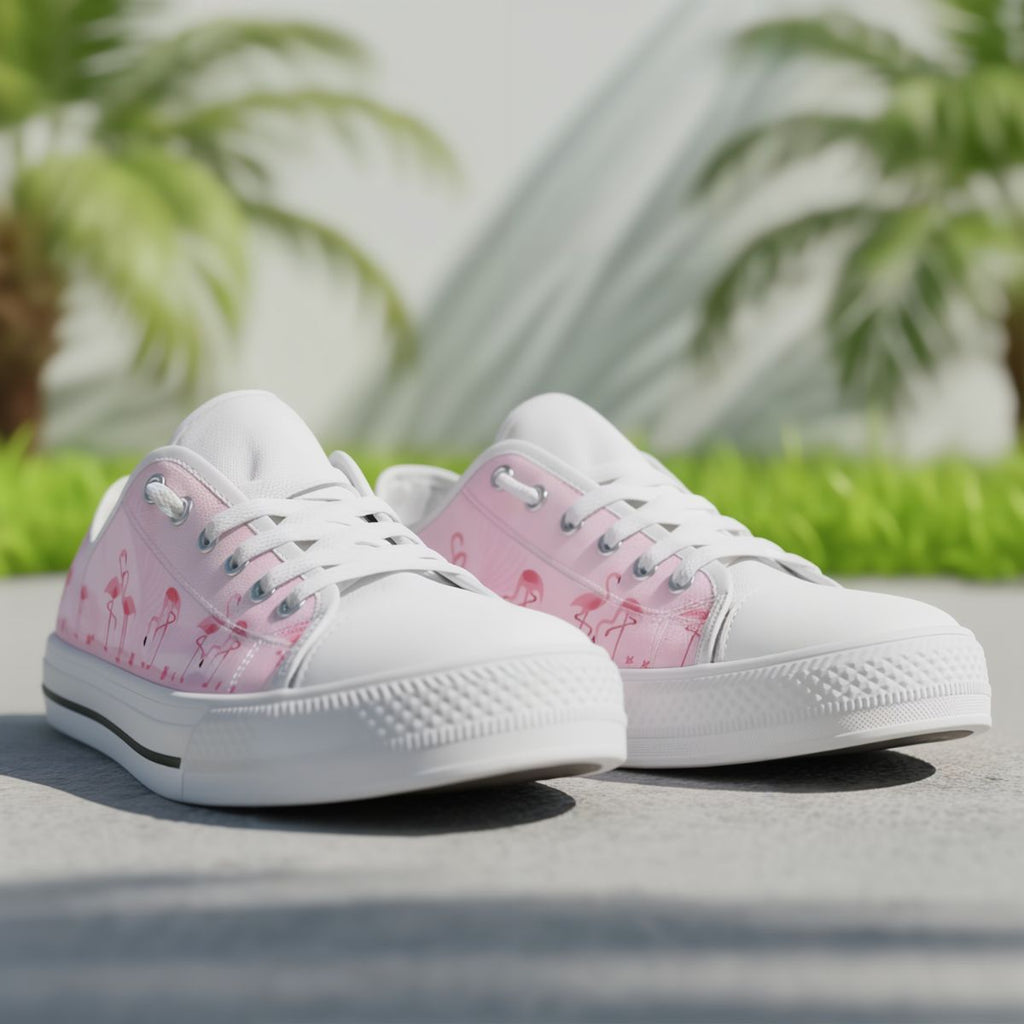 Chaussures basses flamant rose