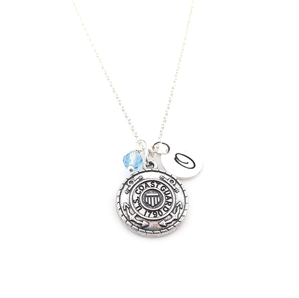 Collier breloque Garde côtière – Argent sterling personnalisé