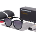 Stevvex - Lunettes de soleil polarisées œil de chat pour femme, verres dégradés ronds, oculos lunette de soleil femme