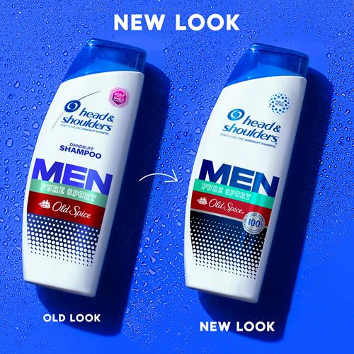 Head and Shoulders Homme Shampoing et Revitalisant antipelliculaire 2 en 1, Old Spice Pure Sport, 587 g