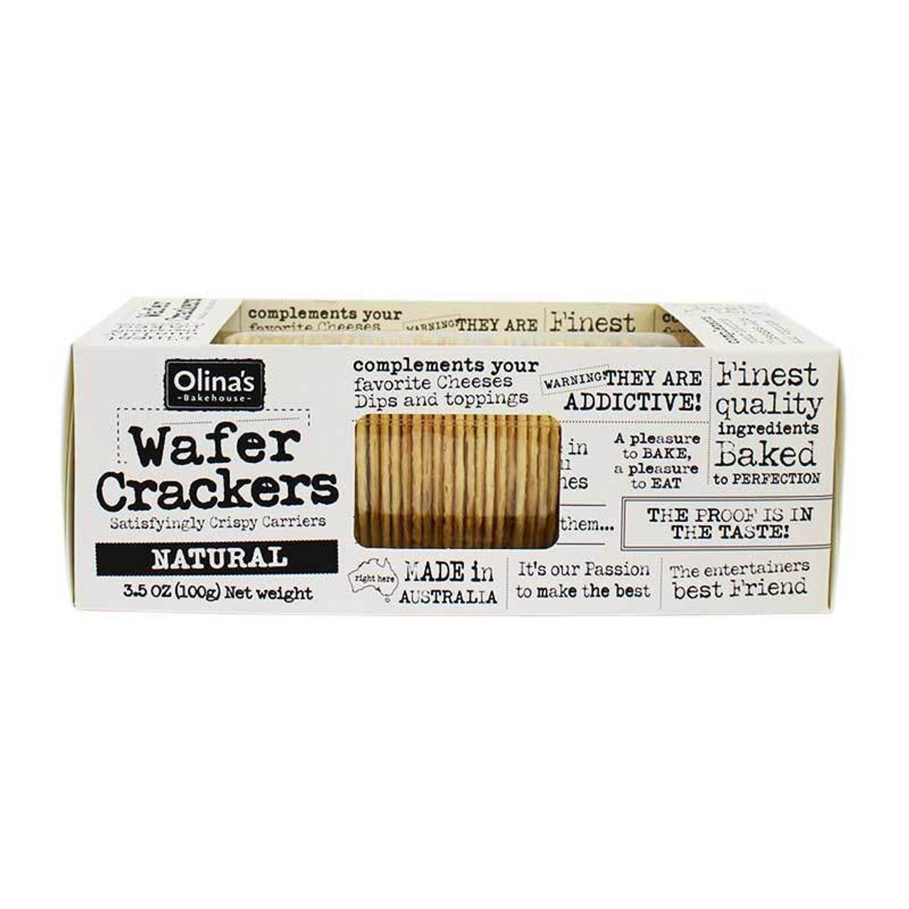 Olina's Bakehouse - Crackers gaufrés « Nature » (100 g)