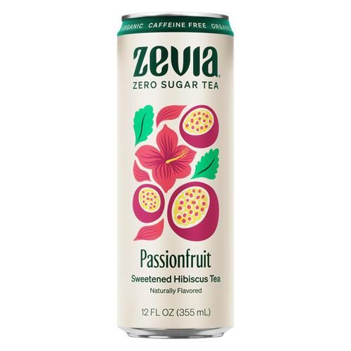Thé Zevia bio sans caféine hibiscus passion sucré, 355 ml