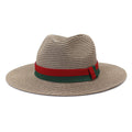 Chapeau de soleil en paille uni – Mixte plage et extérieur à large bord