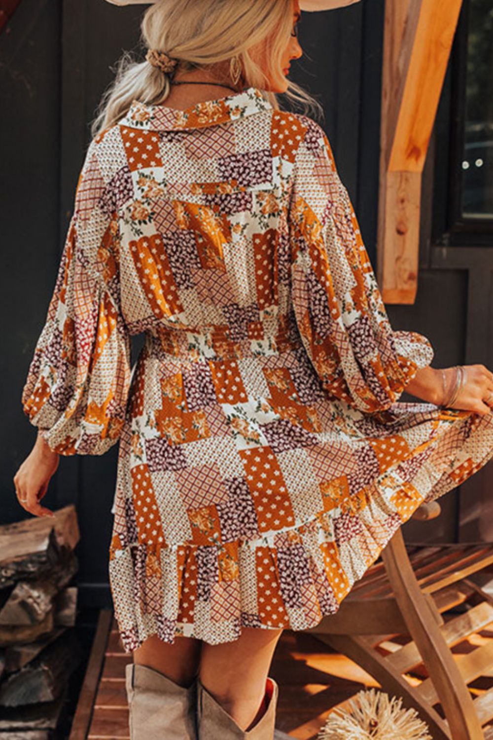 Robe Mini-Chemise Colorée Unique - Vibrante & Tendance - Décontractée - Robe de Soirée