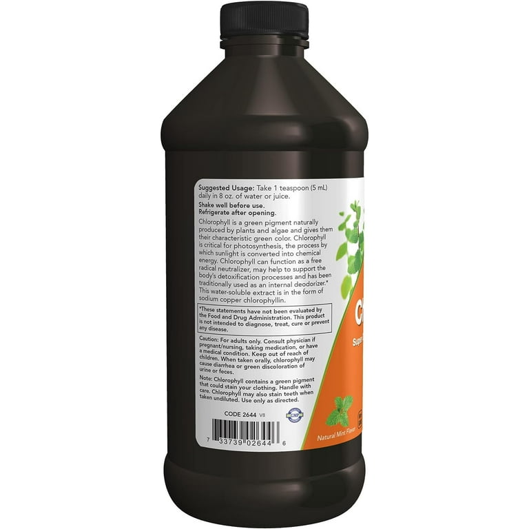 Now Foods Chlorophylle Liquide 473 ml - 2644 - Lot de 2