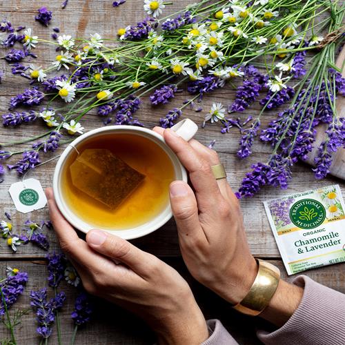 Tisanes Camomille et Lavande Bio Traditional Medicinals, 16 sachets (lot de 1)