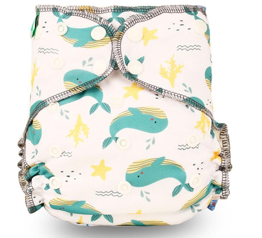 Couche lavable en tissu pour bébé, réutilisable, pour bébés mouilleurs, hybride, imperméable, en bambou, pour filles et garçons