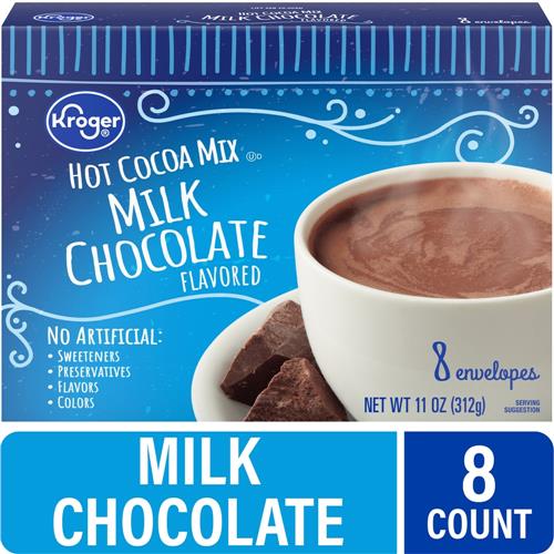 Kroger Préparation pour chocolat chaud saveur chocolat au lait, 8 sachets / 311 g
