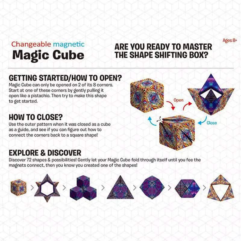 Cube Magique Magnétique 3D Modulable