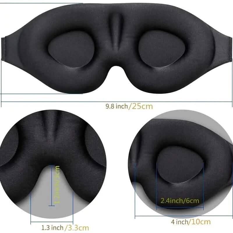 Masque de sommeil et bandeau 3D profilés