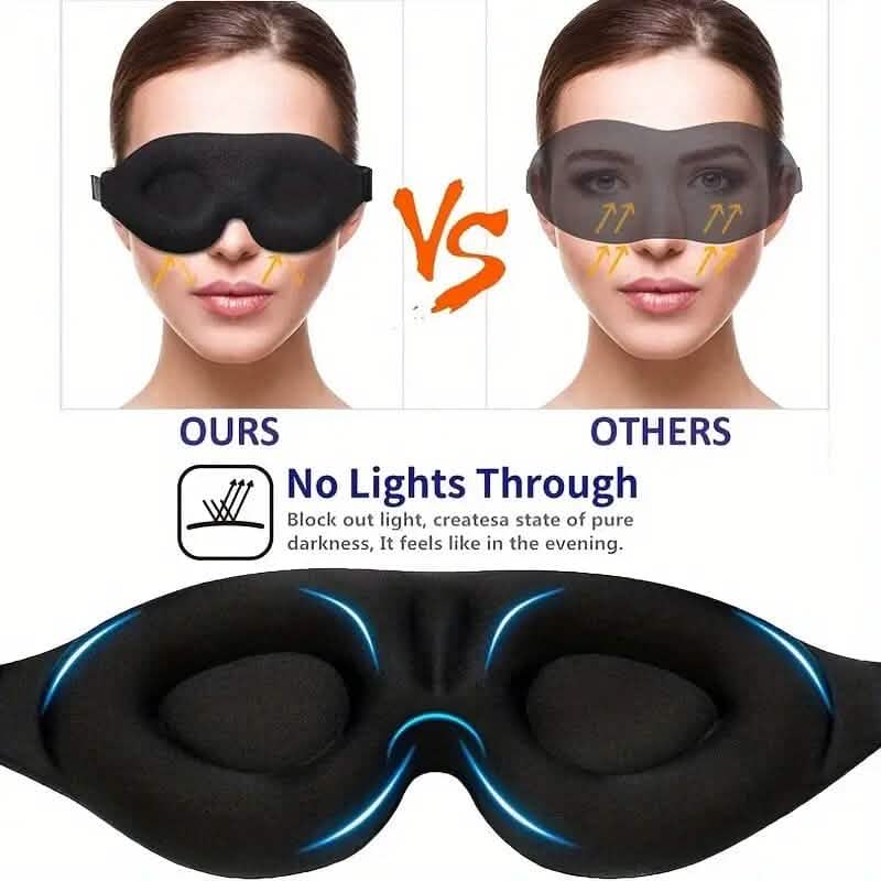 Masque de sommeil et bandeau 3D profilés