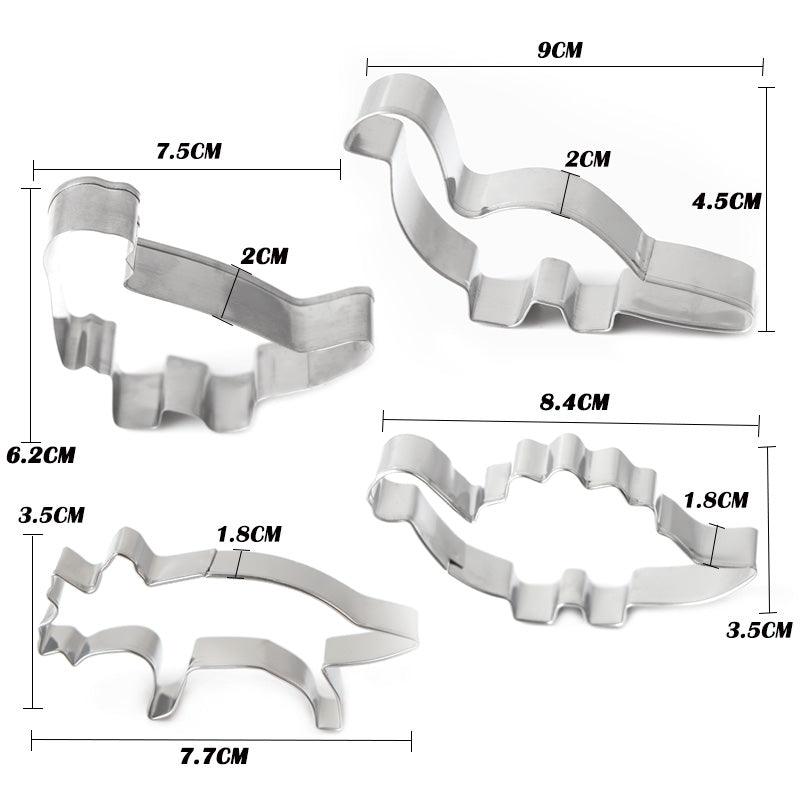 Moule à biscuits dinosaures 3D, emporte-pièces dinosaures, moule à dessin animé, outils de décoration de gâteaux, moules en silicone pour la cuisson de desserts, moules à biscuits fossiles dinosaures pour la cuisine