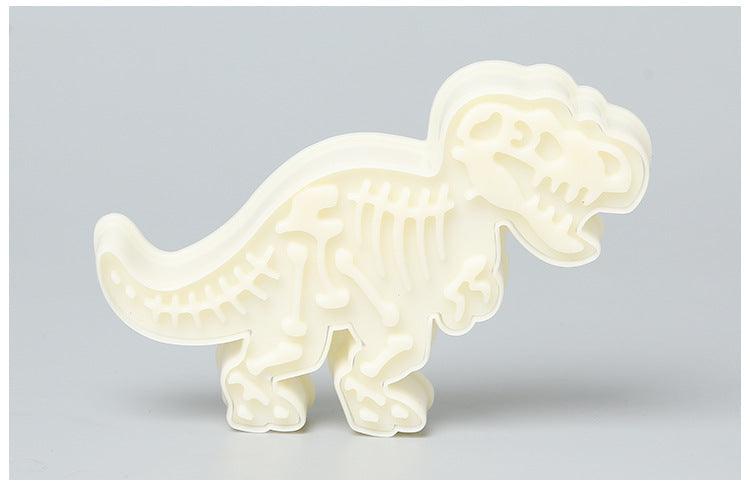 Moule à biscuits dinosaures 3D, emporte-pièces dinosaures, moule à dessin animé, outils de décoration de gâteaux, moules en silicone pour la cuisson de desserts, moules à biscuits fossiles dinosaures pour la cuisine