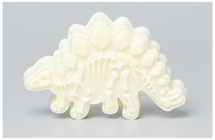 Moule à biscuits dinosaures 3D, emporte-pièces dinosaures, moule à dessin animé, outils de décoration de gâteaux, moules en silicone pour la cuisson de desserts, moules à biscuits fossiles dinosaures pour la cuisine