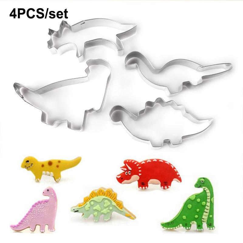 Moule à biscuits dinosaures 3D, emporte-pièces dinosaures, moule à dessin animé, outils de décoration de gâteaux, moules en silicone pour la cuisson de desserts, moules à biscuits fossiles dinosaures pour la cuisine