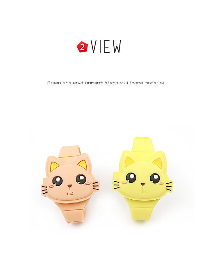 Montres 3D pour Enfants Montre Électronique LED Lapin Chat Mignonne Garçons et Filles Montres Bracelets Jouets en Silicone Montre Filles Forme Mignonne LED Mode Bracelet Silicone Design Coque Montre Bracelet