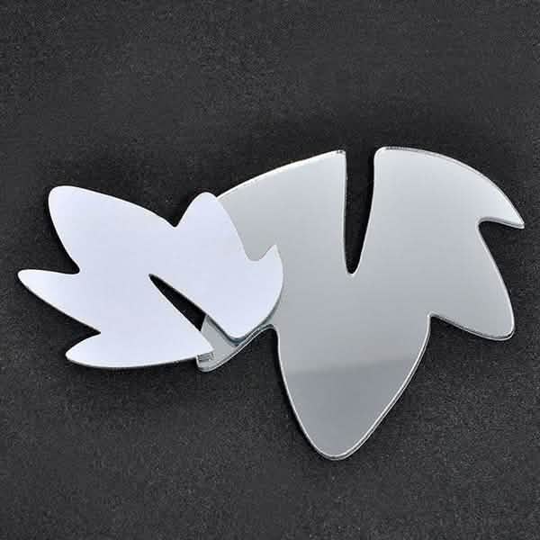 Autocollant Mural Amovible Fleur Miroir 3D