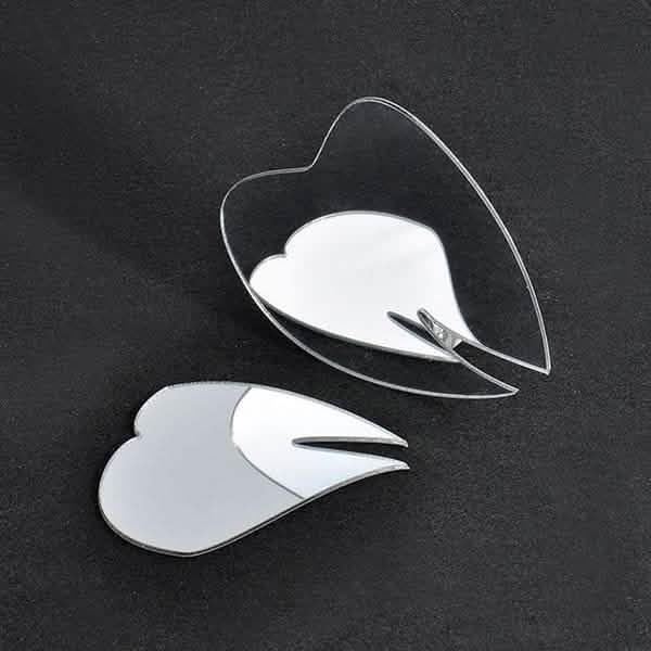 Autocollant Mural Amovible Fleur Miroir 3D