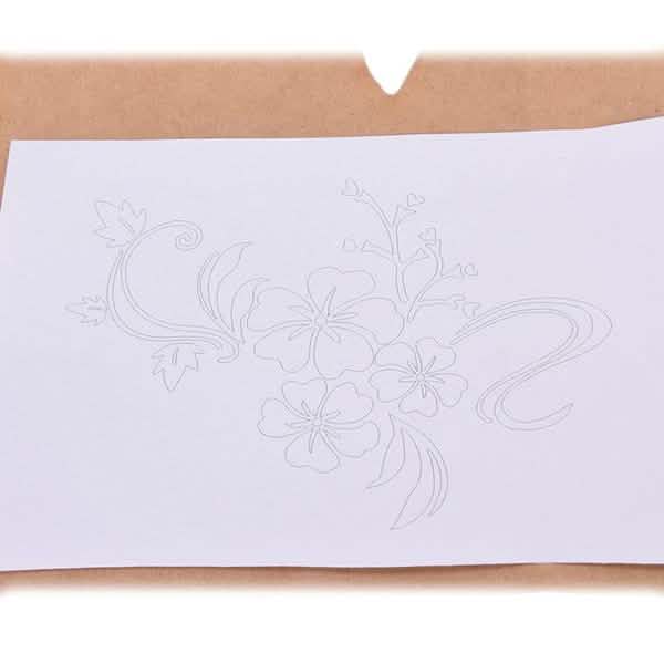 Autocollant Mural Amovible Fleur Miroir 3D