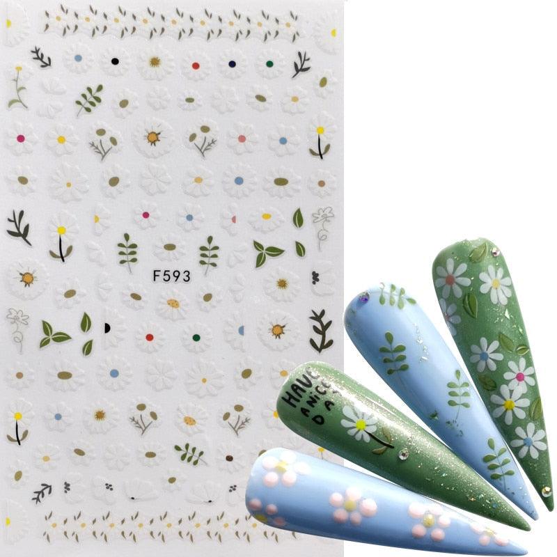 Décorations d'ongles 3D autocollantes avec motif flamant rose, lettre russe noire, décalcomanies, accessoires de manucure, décalcomanies holographiques, autocollants adhésifs pour ongles, fournitures d'ongles 3D, transfert, autocollants pour manucure