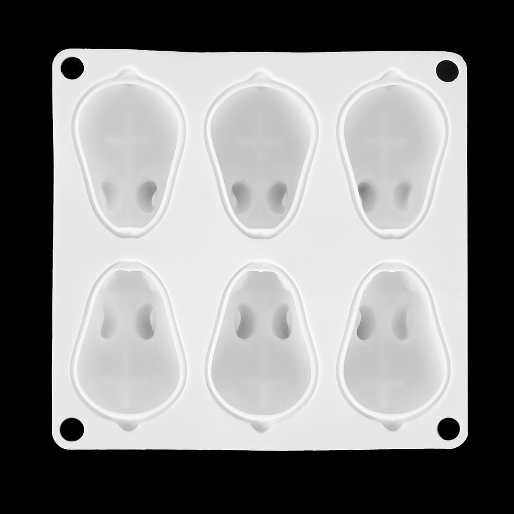 Moule à gâteau en silicone en forme de lapin 3D, 6 cavités, pour mousse, dessert, cuisson, lapin, chocolat, ustensiles de pâtisserie, décoration de Pâques, moule en silicone pour chocolat, lapin, pour la pâtisserie, en forme de lapin