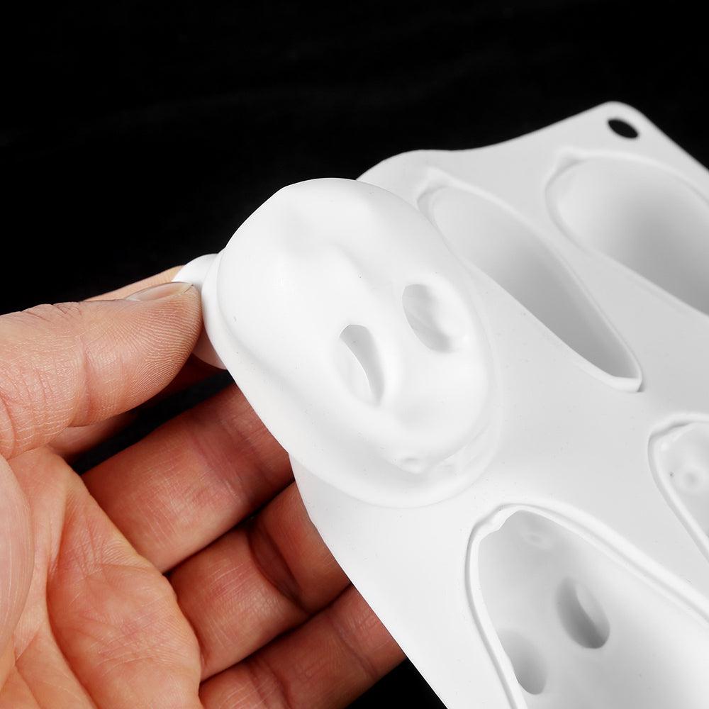Moule à gâteau en silicone en forme de lapin 3D, 6 cavités, pour mousse, dessert, cuisson, lapin, chocolat, ustensiles de pâtisserie, décoration de Pâques, moule en silicone pour chocolat, lapin, pour la pâtisserie, en forme de lapin