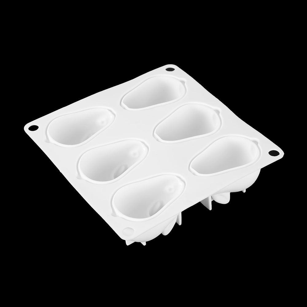Moule à gâteau en silicone en forme de lapin 3D, 6 cavités, pour mousse, dessert, cuisson, lapin, chocolat, ustensiles de pâtisserie, décoration de Pâques, moule en silicone pour chocolat, lapin, pour la pâtisserie, en forme de lapin