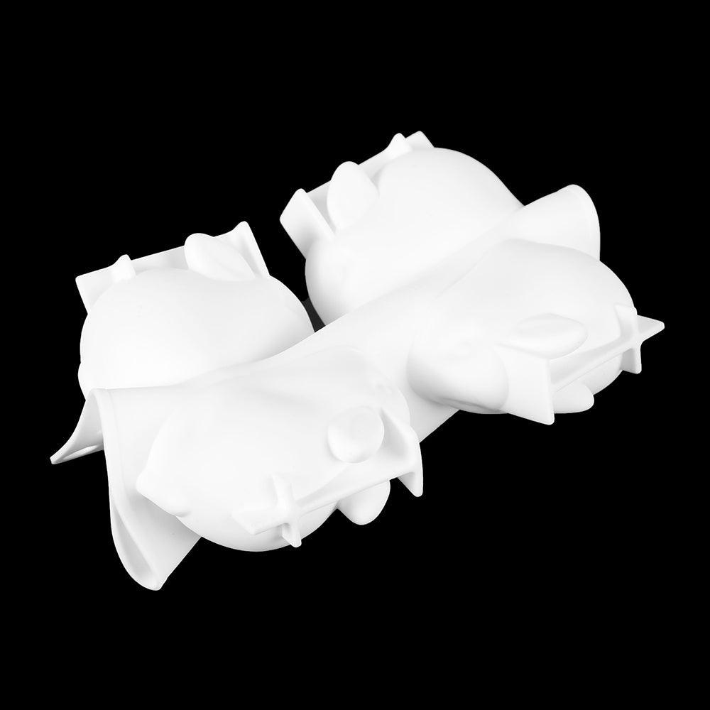 Moule à gâteau en silicone en forme de lapin 3D, 6 cavités, pour mousse, dessert, cuisson, lapin, chocolat, ustensiles de pâtisserie, décoration de Pâques, moule en silicone pour chocolat, lapin, pour la pâtisserie, en forme de lapin