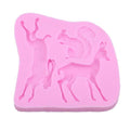 Moule en silicone 3D Lapin Écureuil Faon Lapinou Fondant Gâteau Chocolat Savon Moule Outil Cupcake Accessoires de Cuisine Dessert Appareil Forme Écureuil Faon Lapinou Moule à Glaçons en Silicone Moule à Fondant en Silicone Moule à Chocolat Moule à Savon