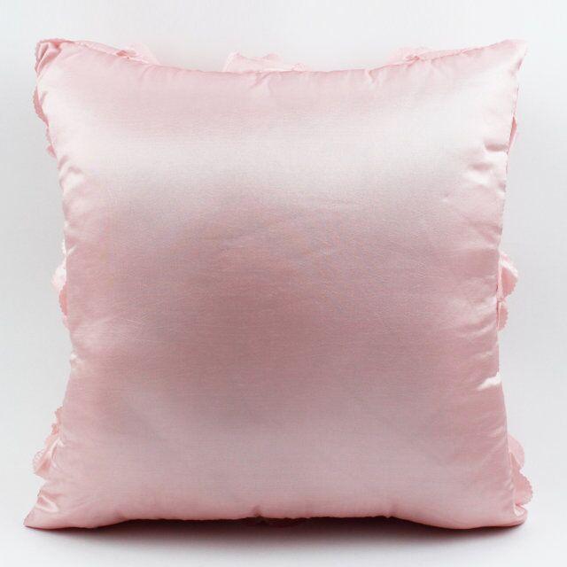 Housse de Coussin Brodé Style Roses 3D en Polyester, Taie d'Oreiller Décorative pour Mariage Maison, Housse de Coussin à Imprimé Floral Roses, Housses de Coussin pour Canapé Voiture Chambre 42x42cm
