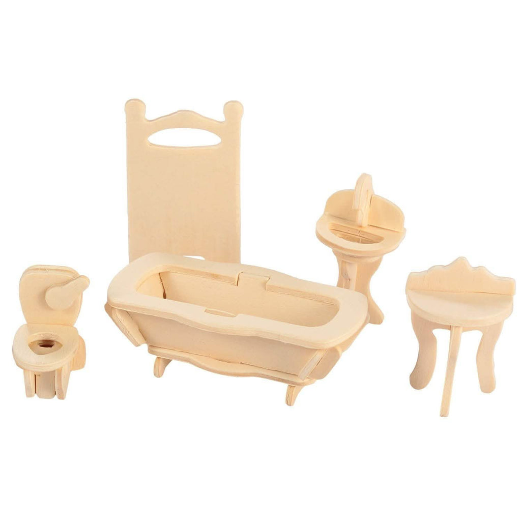 Puzzles de meubles de maison de poupée 3D en bois