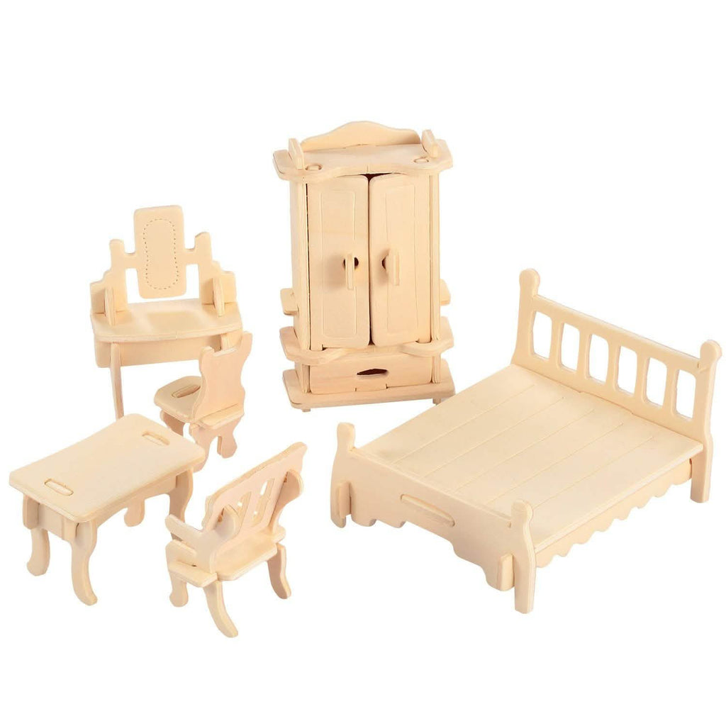 Puzzles de meubles de maison de poupée 3D en bois