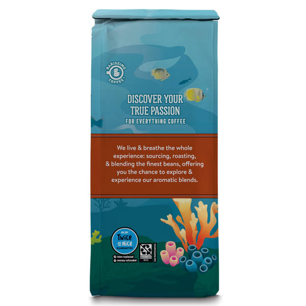 Barissimo Café moulu d'origine unique Colombie, torréfaction moyenne, équitable, 340 g