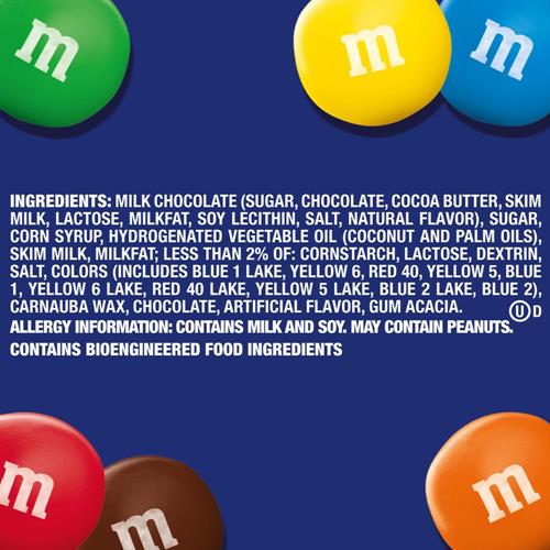 M&M's Caramel Chocolat au lait, Format familial, Sachet refermable de 256 g