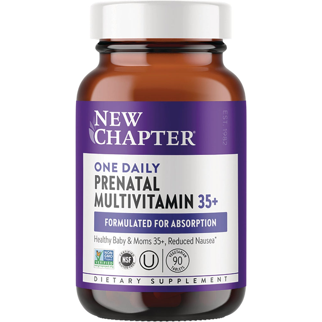 Multivitamines prénatales quotidiennes New Chapter One Daily 90 gélules végétales