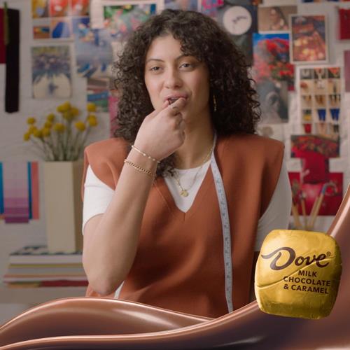 Sachet de chocolats au lait et au caramel Dove Promises, 191 g