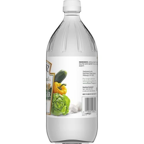 Vinaigre Blanc Distillé Tout Naturel Heinz 5% d'Acidité, Bouteille de 946 ml