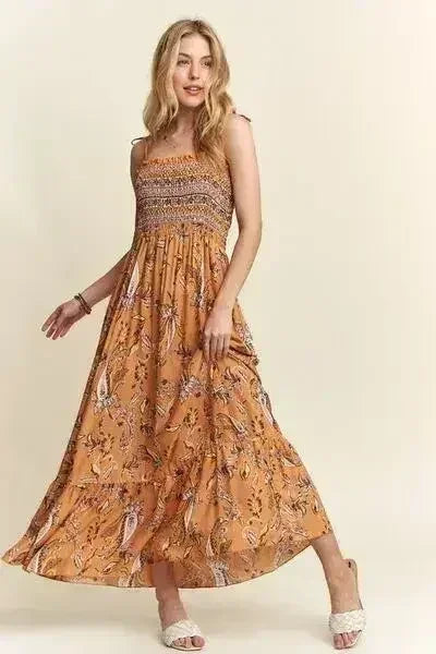 Robe courte à col carré avec liens aux épaules – Froncée & Fleurie | Femstylo