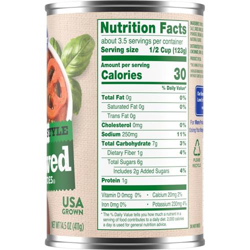 Kroger tomates étuvées à l'italienne 411 g