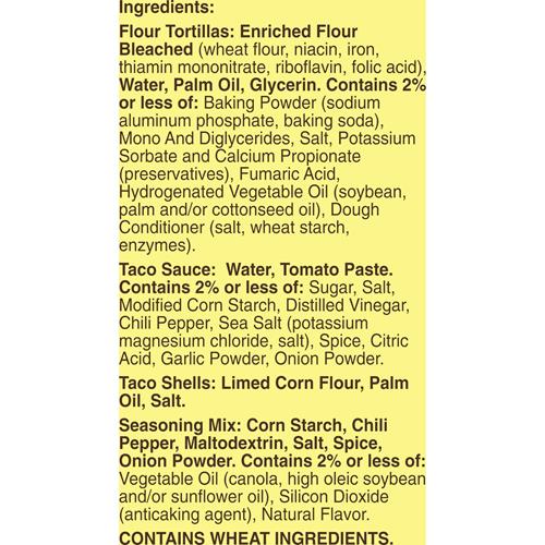 Kit repas Old El Paso Tacos Coques & Tortillas, Format familial, 2 kits, 601 g