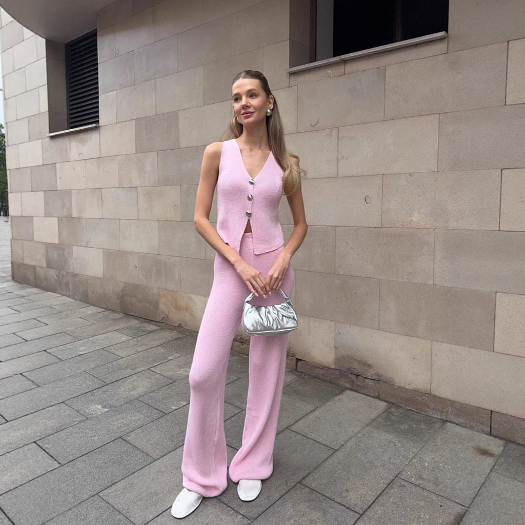 Ensemble pantalon large et haut sans manches Beach Bohème | Deux pièces