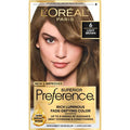 Coloration permanente anti-affadissement et brillante Superior Preference de L'Oréal Paris, 6 Châtain clair, Lot de 1, Teinture capillaire