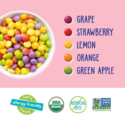 Bonbons Chewy Yumearth Organic Giggles – Hypoallergéniques, Sans Colorants Artificiels, Sans OGM, Sans Gluten, Goût Fruité, Bonbons Vegans Sans Arômes Artificiels, 0.5 Oz (Boîte De 15) ?