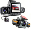 Enregistreur de conduite automobile 360° – Vision nocturne, 1080p, 4 canaux