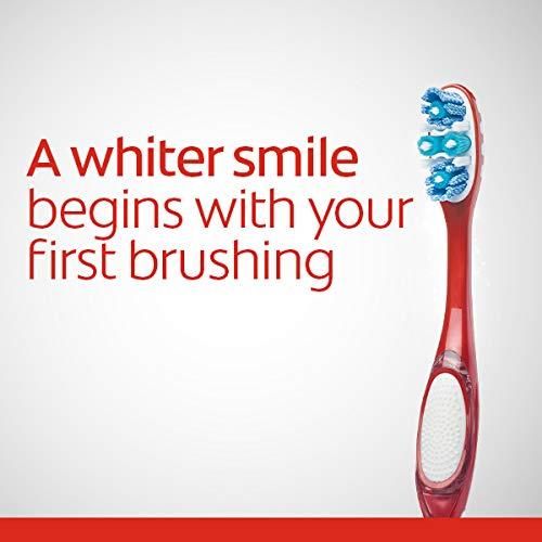Colgate 360 Advanced Optic White Brosse à Dents, Souple, Lot de 2
